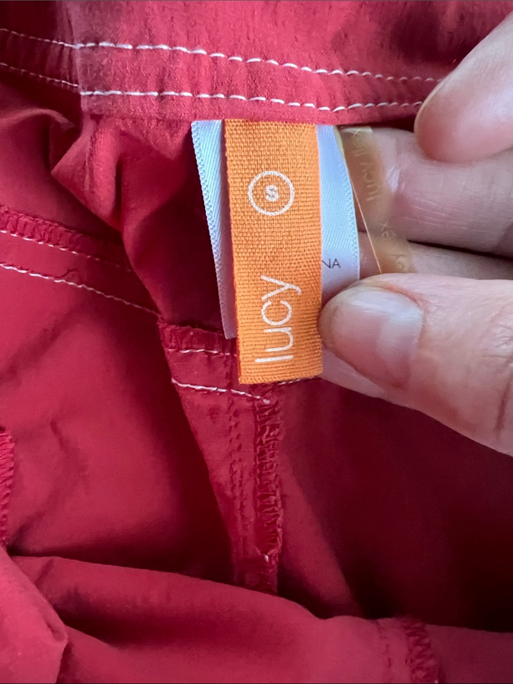 Lucy Red Active Skort with Orange Brand Tag - Picture 2 of 5